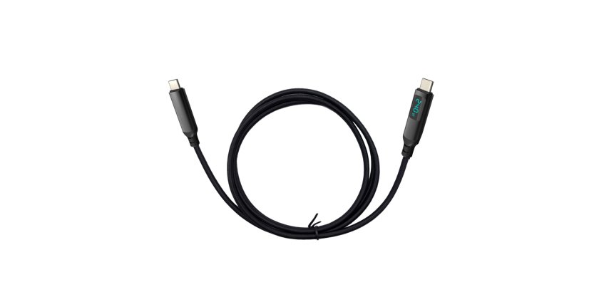 i-tec Thunderbolt 4/USB4 Class Pro Cable 240W with LCD (40 Gbps, 150 cm)