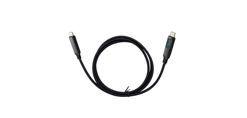 i-tec Thunderbolt 4/USB4 Class Pro Cable 240W with LCD (40 Gbps, 150 cm)