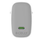 Celly UPTC1USBC65WCTC cargador de dispositivo móvil Smartphone, Tableta Blanco USB Interior
