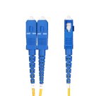 StarTech.com Câble Fibre Optique de 2m Duplex Monomode LC vers SC(UPC) OS2, 9/125µm, 100G, Cordon Fibre Optique, Insensible à la Courbure, Faible Perte d'Insertion, Cordon Patch Fibre LSZH