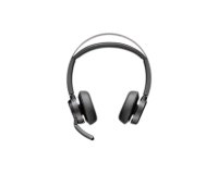 HP Poly Voyager Focus 2 Microsoft Teams Certified USB-C-C Headset +USB-C/A Adapter +Charging Stand