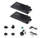 StarTech.com Kit Extender HDMI Fibre Optique - 4K60Hz jusqu'à 1km (Monomode) ou 300m (Multimode) Fibre optique LC, HDR, HDCP, Audio 3.5mm/RS232/Extender IR - Prolongateur/Extension HDMI - Kit Émetteur et Récepteur