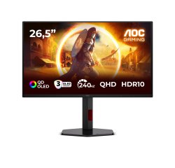 AOC G4 Q27G4ZDR Monitor PC 67,3 cm (26.5") 2560 x 1440 Pixel Quad HD QD-OLED Nero, Rosso