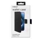 Celly WALLY mobile phone case 16 cm (6.3") Wallet case Black