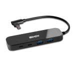 Lindy 43334 hub de interfaz USB 3.2 Gen 2 (3.1 Gen 2) Type-C 10000 Mbit/s Negro