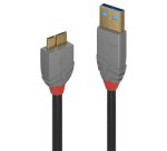Lindy Câble USB 3.2 Type A vers Micro-B, 5Gbit/s, Anthra Line, 0.5m
