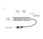 i-tec USB-C/USB-A Charging Metal HUB 7 port (3x USB-C, 4x USB-A)