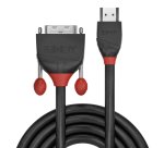 Lindy 36270 adaptador de cable de vídeo 0,5 m HDMI tipo A (Estándar) DVI-D Negro