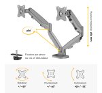 Fellowes Eppa 9683301 support d'écran plat pour bureau 101,6 cm (40") Argent