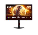 AOC G4 Q27G4SDR écran plat de PC 67,3 cm (26.5") 2560 x 1440 pixels Quad HD QD-OLED Noir, Rouge