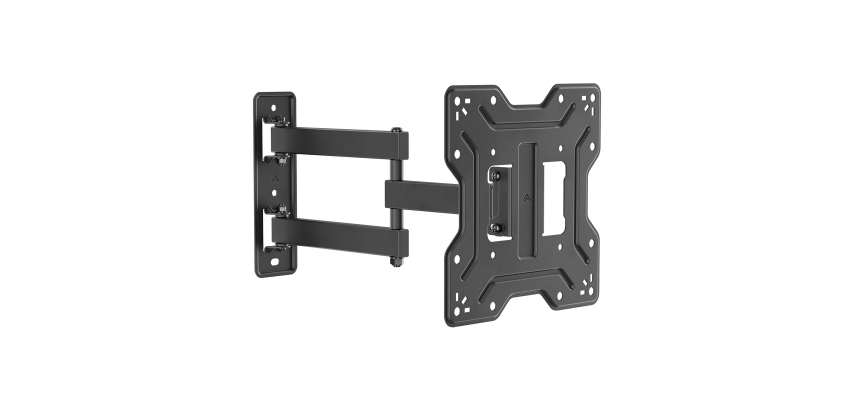 AISENS Soporte Eco Giratorio, Inclinable Para Monitor/TV 30kg (3 Pivotes) De 23"-43", Negro