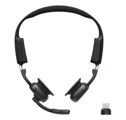 SHOKZ Openmeet Auriculares Inalámbrico gancho de oreja Oficina/Centro de llamadas USB Tipo C Bluetooth Negro