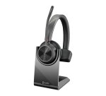 HP Poly Auriculares Poly Voyager 4310 con certificación para Microsoft Teams + llave BT700 + soporte de carga
