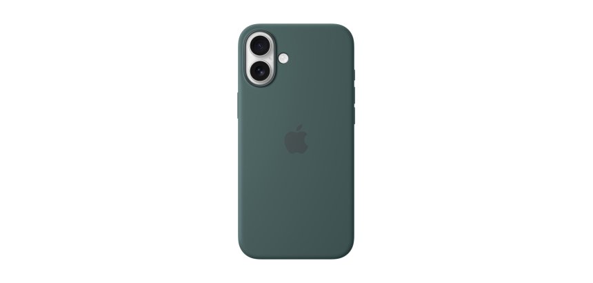 Apple Coque en silicone avec MagSafe pour iPhone 16 Plus - Vert lacustre