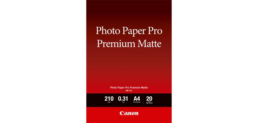 Canon Pro Premium PM-101 - papier photo - mat lisse - 20 feuille(s) - A4 - 210 g/m²