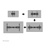 Neomounts WL30S-950BL19 Heavy duty wall mount 55-115" - fixed - lockable - landscape and portrait