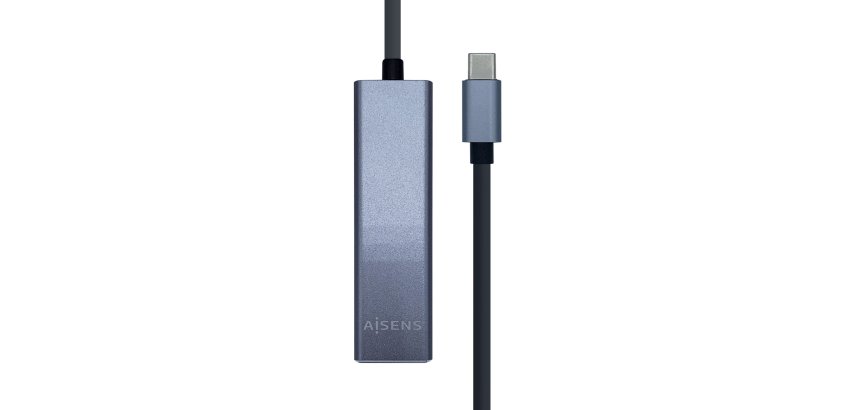 AISENS A109-0396 hub de interfaz USB 3.2 Gen 1 (3.1 Gen 1) Type-C Gris