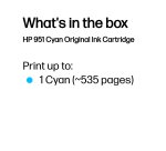 HP 951 Cyan Original Ink Cartridge