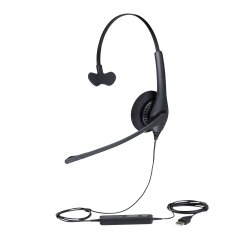 Jabra Biz 1500 Headset Bedraad Hoofdband Kantoor/callcenter Bluetooth Zwart