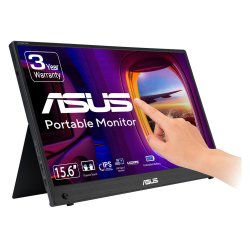 ASUS ZenScreen MB16AMTR pantalla para PC 39,6 cm (15.6") 1920 x 1080 Pixeles Full HD LCD Pantalla táctil Negro