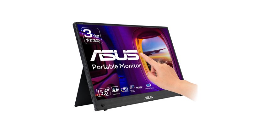 ASUS ZenScreen MB16AMTR pantalla para PC 39,6 cm (15.6") 1920 x 1080 Pixeles Full HD LCD Pantalla táctil Negro