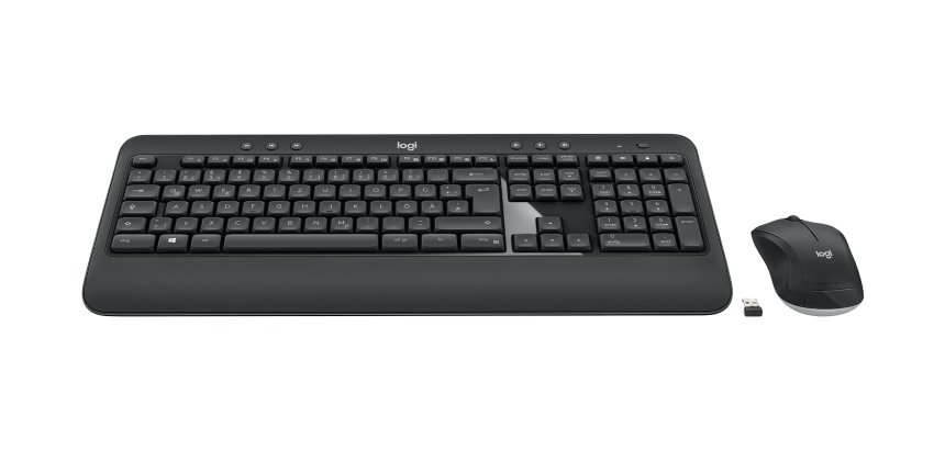 Logitech 920-008675 teclado Ratón incluido Universal RF inalámbrico QWERTZ Alemán Negro