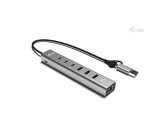 i-tec USB-C/USB-A Metal HUB 6 port (3x USB-C, 3x USB-A), LAN, Power Delivery 85W