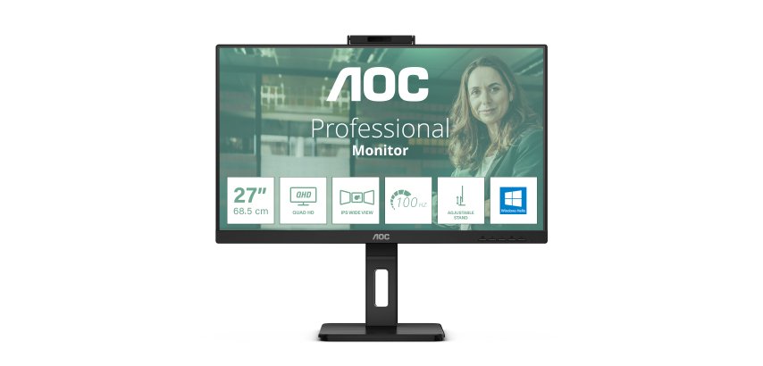 AOC Q27P3CW Monitor PC 68,6 cm (27") 2560 x 1440 Pixel Quad HD LED Nero