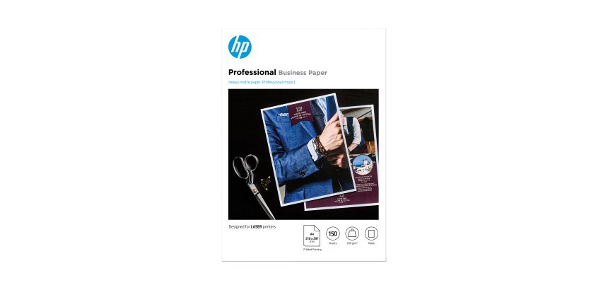 HP Carta opaca professionale originale certificata FSC, per stampa laser: confezione da 150 fogli/A4/210 x 297 mm, 200 g/m²