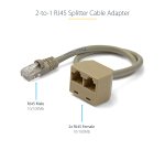 StarTech.com 2-to-1 RJ45 Splitter Cable Adapter - F/M