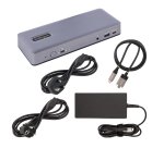 StarTech.com USB-C Docking Station, Multi Monitor USB-C Dock, HDMI/DP/DP Alt-mode, 3x 4K30 / 2x 4K60, 7-Port USB Hub, 60W Power Delivery, GbE, 3.5mm Audio, Works With Chromebook Certified