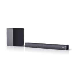 Sharp HT-SB182 2.1 Soundbar, 160W Slim Bluetooth Soundbar with Wireless Subwoofer