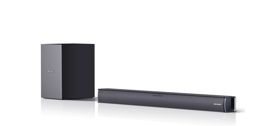 Sharp HT-SB182 2.1 Soundbar, 160W Slim Bluetooth Soundbar with Wireless Subwoofer
