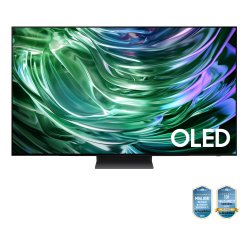 Samsung TV OLED 4K 48” QE48S90DAEXZT Smart TV Wi-Fi Graphite Black 2024, Processore NQ4 AI GEN2, Self-illuminating pixels, Laser Slim Design, Dolby Atmos
