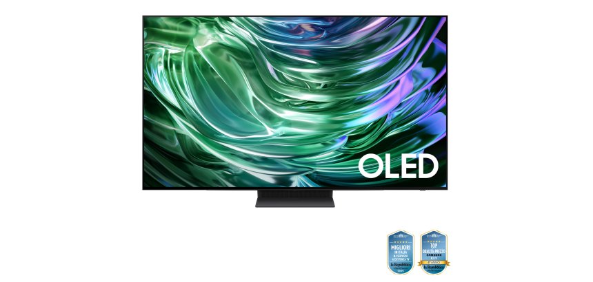 Samsung TV OLED 4K 83” QE83S90DAEXZT Smart TV Wi-Fi Graphite Black 2024, Processore NQ4 AI GEN2, Self-illuminating pixels, Laser Slim Design, Dolby Atmos