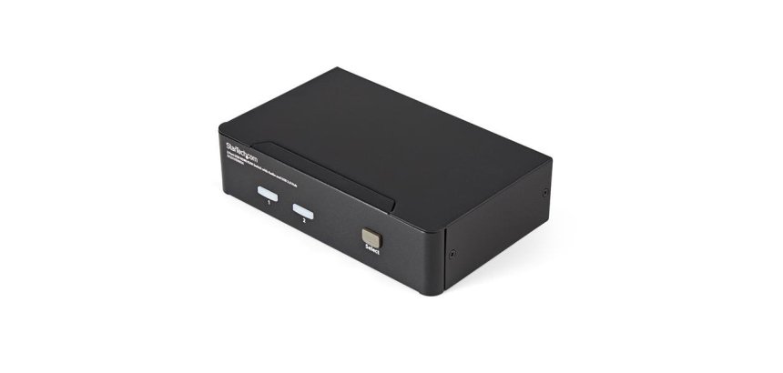 StarTech.com Commutateur KVM HDMI USB 2 ports avec audio et concentrateur USB 2.0