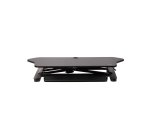 StarTech.com Convertidor Escritorio de Pie y Sentado de Esquina - con Bandeja para Teclado - con Superficie de 89cm x 53cm - Escritorio Ergonómico de Altura Ajustable - para Dos Monitores