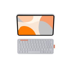 Logitech Flip Folio QWERTY Italian Bluetooth Light grey