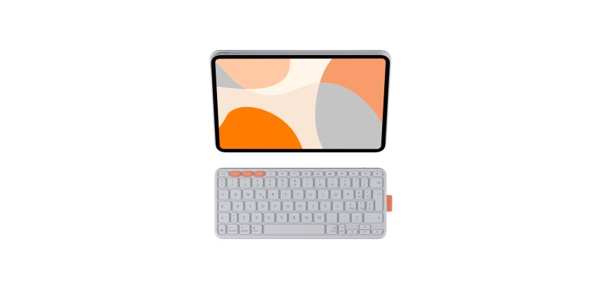 Logitech Flip Folio QWERTY Italiano Bluetooth Grigio chiaro