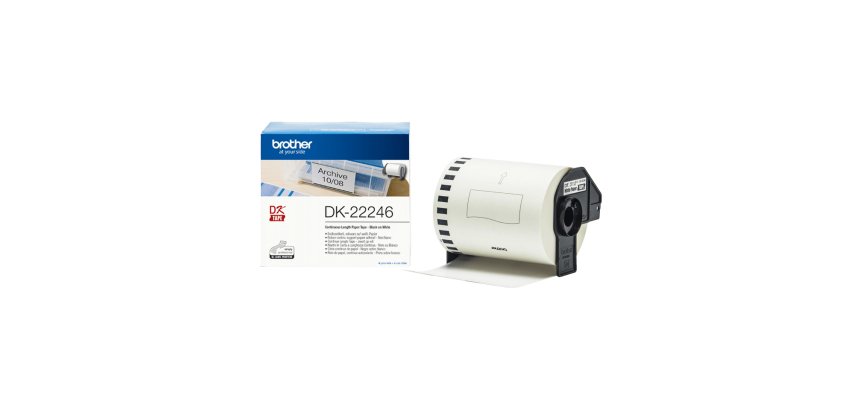 Brother DK-22246 nastro per etichettatrice Nero su bianco