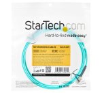 StarTech.com 3m (10ft) LC/UPC to LC/UPC OM4 Multimode Fiber Optic Cable, 50/125µm LOMMF/VCSEL Zipcord Fiber, 100G, Low Insertion Loss - LSZH Fiber Jumper Cord