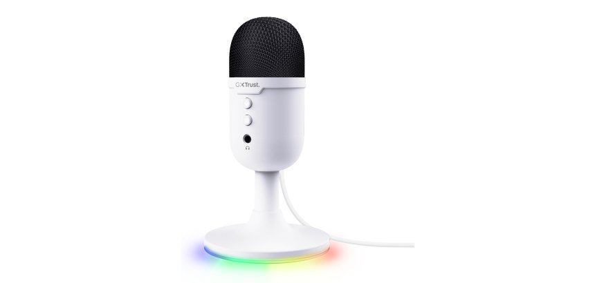 Trust GXT 234P Yunix Blanc Microphone de table