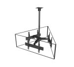 Equip Soporte de TV de triple pantalla para montaje en techo de 37"-65