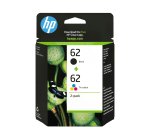 HP Pack de ahorro de 2 cartuchos de tinta original 62 negro/tricolor