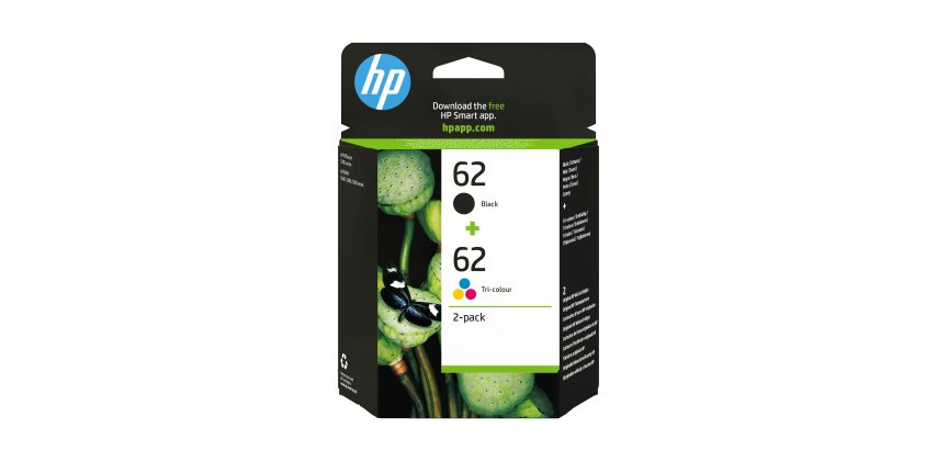 HP Pack de ahorro de 2 cartuchos de tinta original 62 negro/tricolor