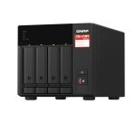 QNAP TS-473A NAS Tower Ryzen Embedded V1500B 8 Go DDR4 0 To QNAP Turbo System Noir