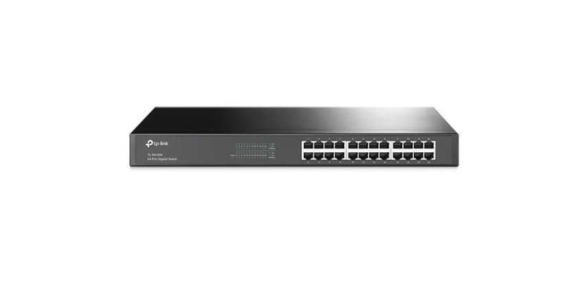 TP-Link TL-SG1024 Non-géré Gigabit Ethernet (10/100/1000) 1U Noir