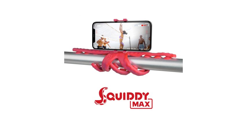 Celly Squiddy Max treppiede Smartphone/fotocamera di azione 6 gamba/gambe Rosso