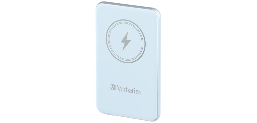 Verbatim Charge 'n' Go Lithium Polymère (LiPo) 5000 mAh Recharge sans fil Bleu