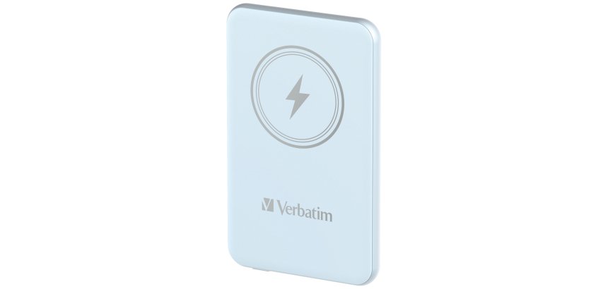 Verbatim Charge 'n' Go Polimeri di litio (LiPo) 5000 mAh Carica wireless Blu